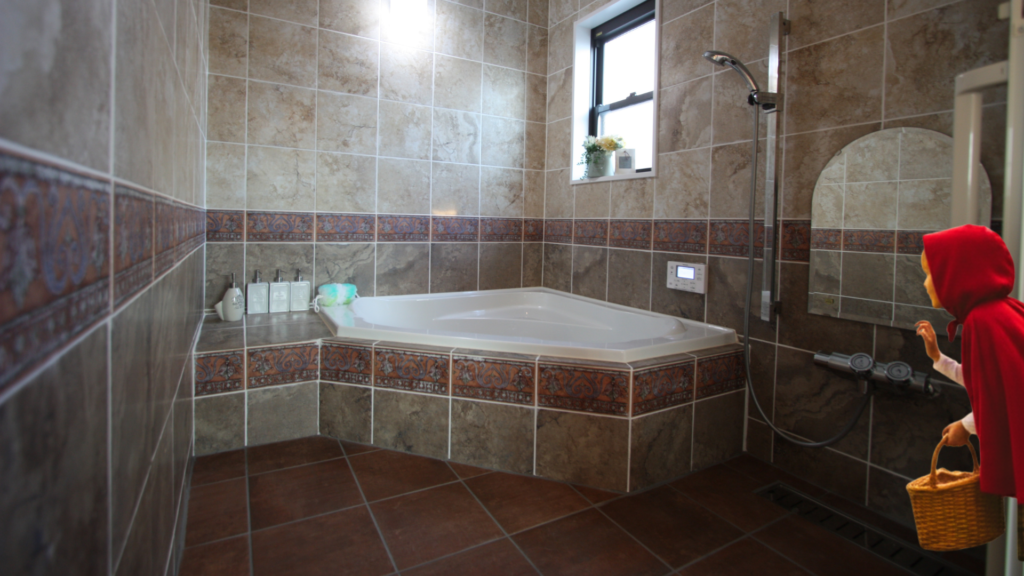 造作のバスルーム。エールホームは造作バスルームをたくさん造作してきました