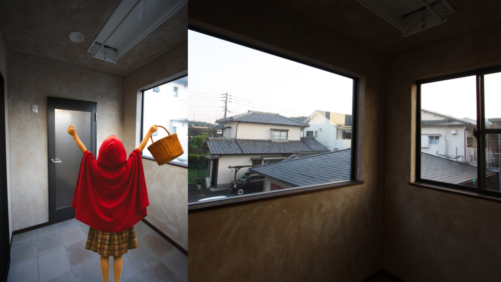 雨の日でも洗濯物が干せる室内洗濯物干すペース