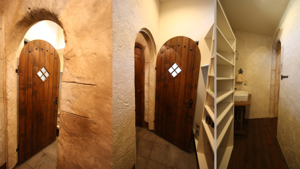 エールホーム造作のアールドアから玄関のシューズクロークへ