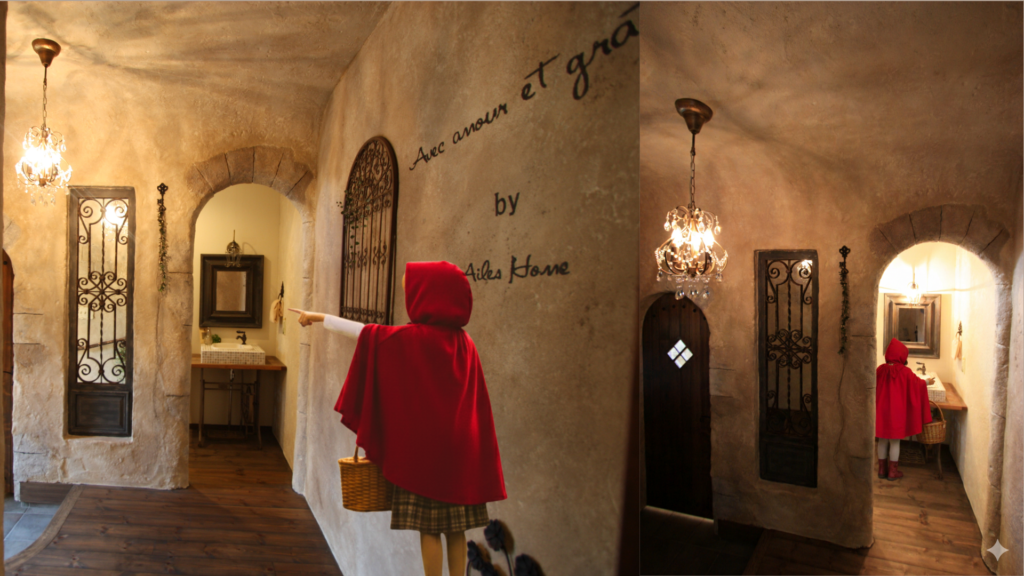 エールホームの造作手洗い洗面台